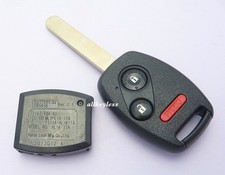 Reshelled OEM 2012-2013 HONDA CR-V keyless entry remote key fob MLBHLIK-1TA picture
