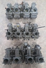 1970s Kawasaki KZ650 Carbs 3 Racks Parts Lot 24mm Body Bowl Cap Float Slide MIC picture