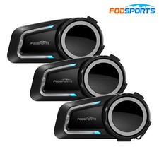 3Pcs FX7 Motorcycle Bluetooth Headset 10 Riders Group Mesh Helmet Intercom 2000m picture