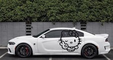 2x Large Hello Kitty Peace Sign Decals picture