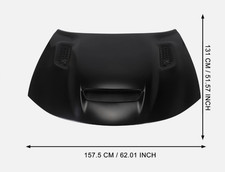 For 2015-2022 Dodge Charger Redeye look ALUMINUM hood functional 3 vented bezels picture