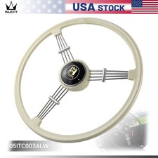 Retro Classic Car Modified Steering Wheel 400mm For Porsche 356 356A/B/C 50-66 picture