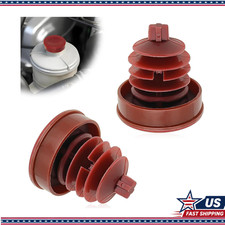Hydraulic Power Steering Cap, 2Pcs, Red, Honda Acura, Part 53697-SB3-952 picture