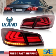 VLAND Full LED Tail Lights for Honda Accord Sedan 2013-2015 w/Sequential Signals picture