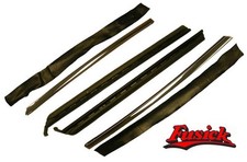 1968-1972 Olds Cutlass 442 2 Dr Chrome Quarter Glass Weatherstrip Set picture