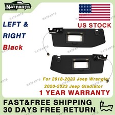 Pair Sun Visor W/ Light for18-23 JeepWrangler 20-23 JeepGladiator 6BR80TX7AQ picture