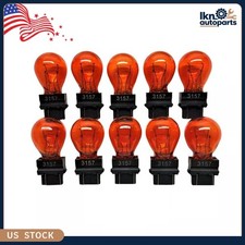 10Pcs 3157 Amber Turn Signal Parking DRL Light Bulbs picture