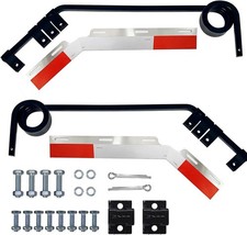 Pair 3 Coil Angled Bar Type Mud Flap Hanger Bracket for Semi Truck kit picture