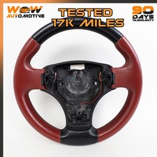 06-16 ASTON MARTIN V8 VANTAGE STEERING WHEEL RED BLACK 6G433600AAW OEM   picture