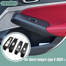 Matte Carbon For Acura Integra Type-S 2022-2025 Interior Window Lift Button Trim picture