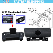 2Pcs Glove Box Lock Latch 51161946513 For BMW 525i 525iT 530i 535i 540i M5 picture