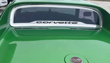 1968-1975 C3 CORVETTE COUPE REAR WINDOW FRAME POLISHED 'CORVETTE' FONT | CARBON picture