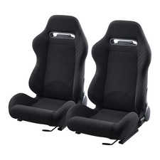 Uimoso 2-Piece Adjustable Racing Seat Set with Polyester Cover & Slider picture