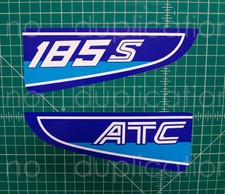 1982 82' ATC185s Rear fender 2pc decals stickers graphics trike autocollant ATC picture