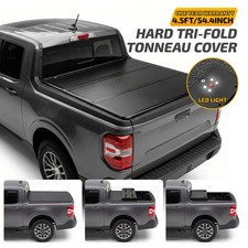4.5/4.6FT Folding Hard Truck Bed Cover Secure Fits 2022-2026 Ford Maverick picture