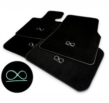 Floor Mats For Rolls Royce Cullinan 2019-23 Black Badge Fluorescent Sewing Logo picture