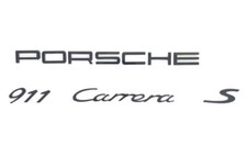 New Genuine Porsche 911 991 Carrera S Gloss Black Emblem Badge picture