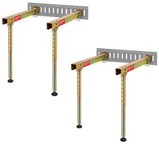 2PK E-Track Folding Shelf Brackets Workbench w/Telescoping Leg 700lbs for Garage picture