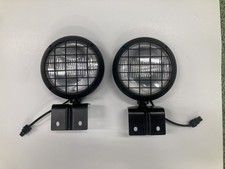 Jeep Wrangler YJ factory Sahara OEM Fog Lamps with brackets Jurassic Park 87-95 picture