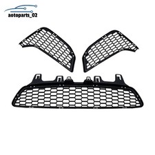 3x Fog Light Bezel Grill Front Bumper Center Mesh For BMW 3Ser M3 F80 M4 F82 F83 picture