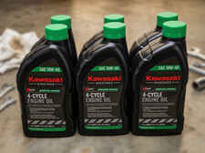 Kawasaki 6PK Genuine OEM 10W40 Motor Oil Quart 4-Cycle K-Tech 99969-6296 picture