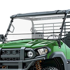 Clear Front Windshield For Kawasaki Mule Pro FXT Plastic PC Full Windscreen picture