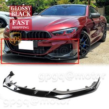 For BMW G14 G15 G16 840i M850i 2019-2023 GT Style Glossy Black Front Bumper Lip picture