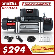 X-BULL Electric Winch 12V 13000LBS Steel Cable Jeep Truck Trailer Car Winch 4WD picture