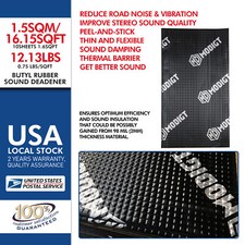16sqft Sound Deadener Car Insulation Automotive Heat Shield Self-adhesive 2mm picture