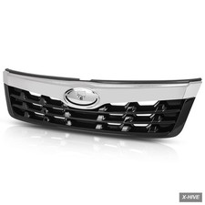 Grilles Acrylonitrile Butadiene Styrene 1 Front Bumper Upper Grille Grill Chrome picture