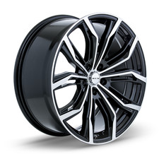 18 inch 18x8 RTX Black Widow Black Machined wheel rim 5x4.13 5x105 +38 picture