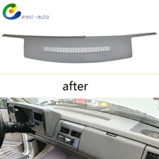 Fit For 1988-1994 Chevy GMC Truck Light Grey Molded Dash Cover Skin Overlay Cap picture