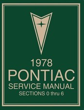 1978 Pontiac Service Manual (2-Volume Set) picture