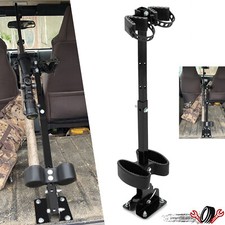 Vertical Gun Rack 2 Rifle Shotgun For UTV Floor Mount Adjustable Height Angle picture