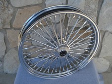 21X3.5 FAT SPOKE DUAL DISC FRONT WHEEL FOR HARLEY FLT TOURING BAGGERS 2000-07 picture