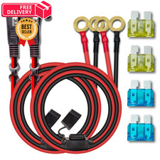 BFXM 2PCS 10AWG 6FT SAE Connector Extension Cables with 15& 20A 10awg6ft*2 picture