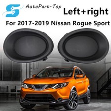 2X Front Side Fog Light Lamp Covers Bezels For Nissan Rogue Sport 2017 2018 2019 picture