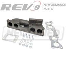 Rev9 Cast Turbo Manifold T3 T3T4 Hybrid Bolt-On For NISSAN KA24E SOHC Motor picture