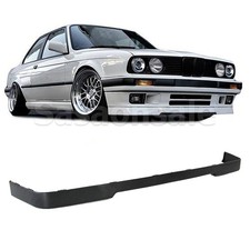 Fits 84-92 BMW E30 3-Series 4dr Front Bumper Lip Spoiler, IS MT Style PU Black picture