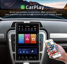 Single 1 DIN 360° Rotatable 10.1'' Android15 Car Stereo GPS Wifi BT 2+64G Camera picture