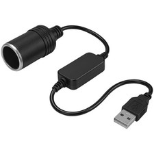 Portable USB to 12V Cigarette Lighter Adapter for Car RV Motorcycle Boat picture