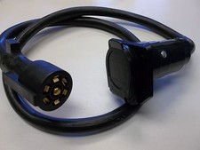 NEW 4' 7 WAY PIN Extension Cord Camper RV Truck boat round plug towing TRAILER picture