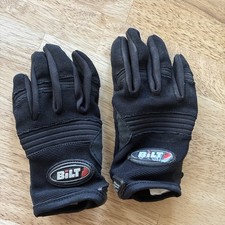 Bilt ~ Air Con ~ Youth Gloves Size 5 SMALL Black Motorbike Bike Sports Helmet picture