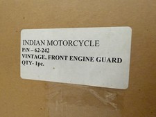 Gilroy Indian Motorcycle Vintage Front Engine Guard Bar OEM 62-242 NOS picture