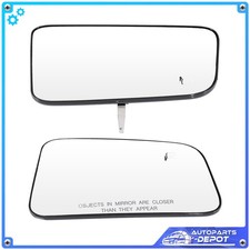For 07-08 Ford EDGE Mirrors Heated Chrome CONVEX+W +Flat Mirrors Glass (L+R)Side picture