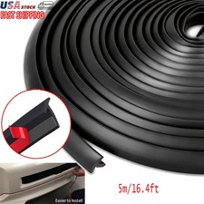 16.4Ft Rubber Edge Trim T-Type Seal Strip Car Windshield Edge Weather Stripping picture