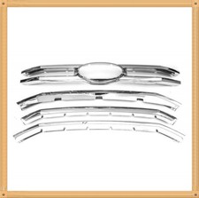5pcs ABS-plastic Chrome Snap-On Grille Overlay For 2015-2017 F-150 XLT picture