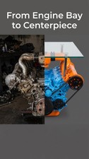 Custom V8 Engine Coffee Table 24