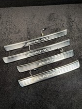 2014-2020 Mercedes W222 S63 AMG Illuminated Door Sill Scuff Plate Set OEM picture