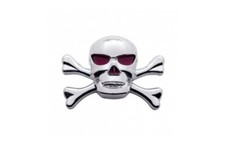 Chrome Skull Accent With Crossbones picture